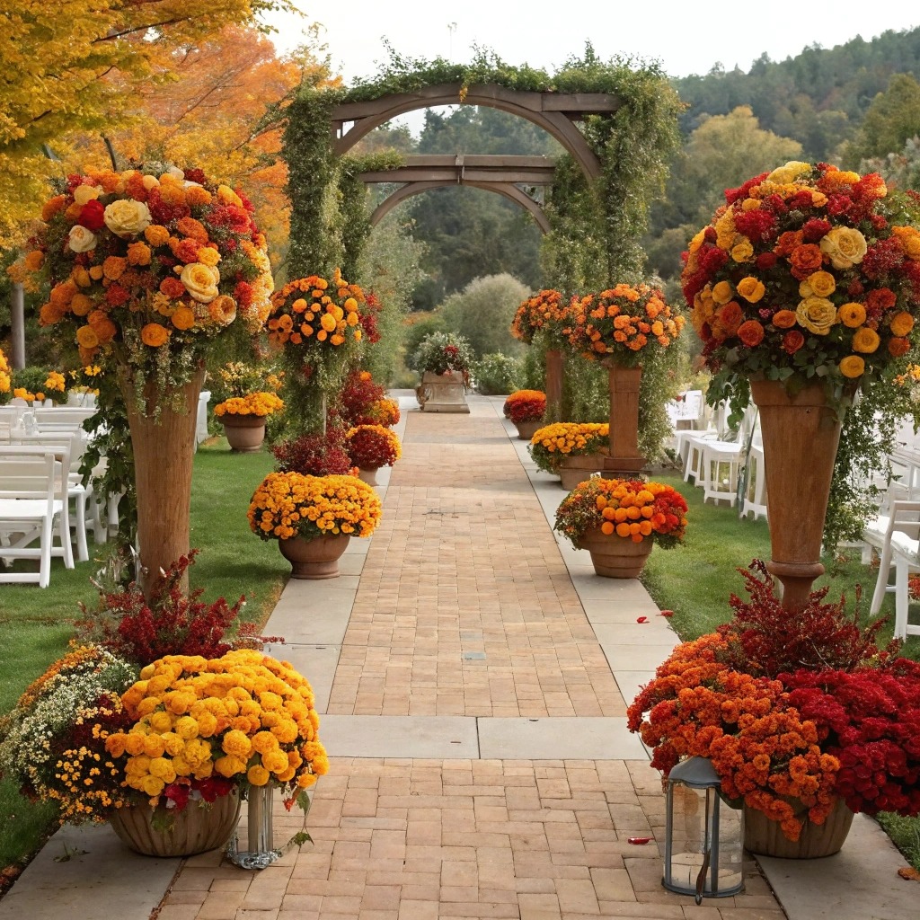 Сезонні квіти для весільних фотозон