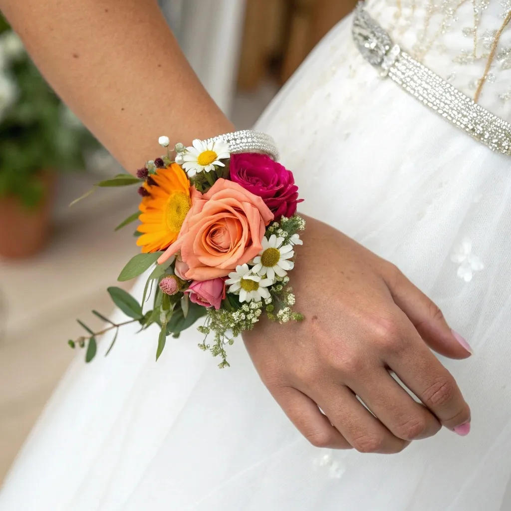 Квіткові бутоньєрки для подруг