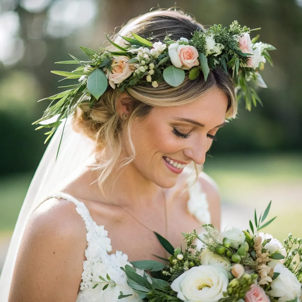 Квіткові вінки для нареченої