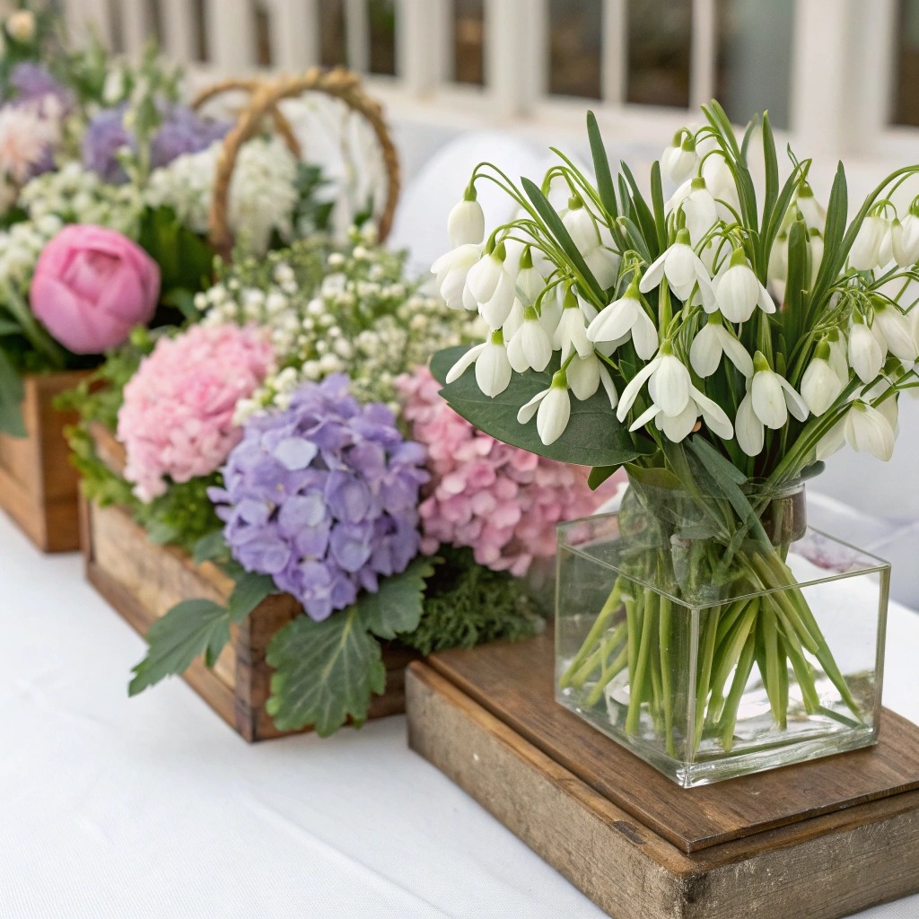 Весільний декор із первоцвітів